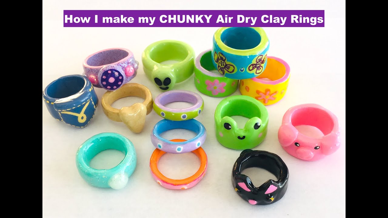 How I make my Chunky Clay Rings
