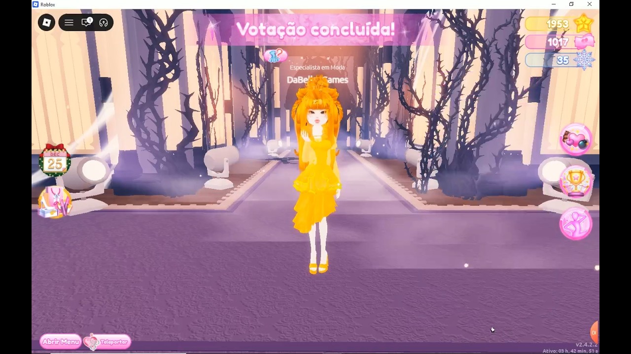 A roleta decide a cor que vou usar - Dress To Impress