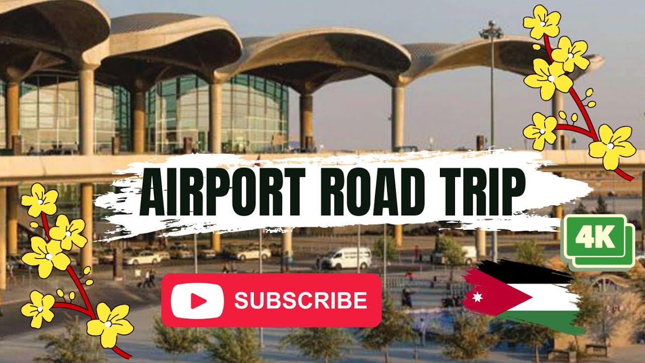 Amman, Jordan Road trip in Airport Road QAIA I 4K جوله في السياره طريق مطار الملكة علياء عمان الاردن