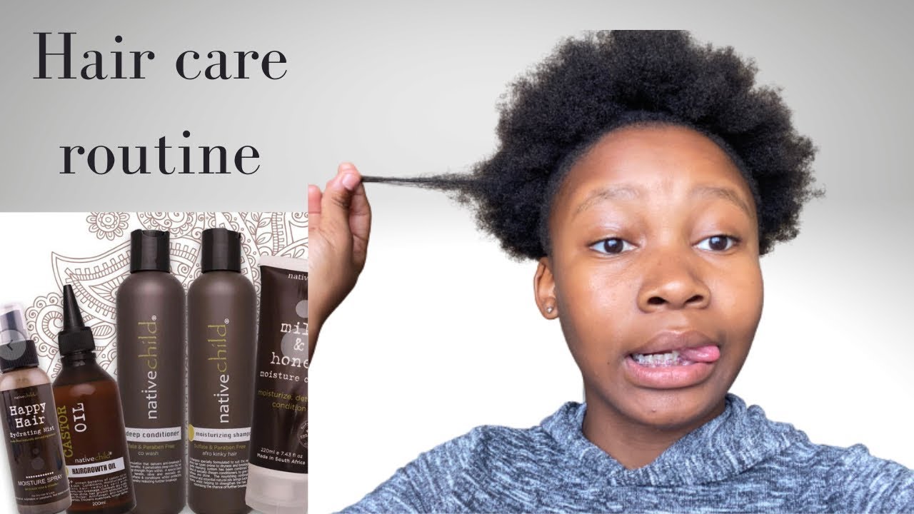 Wash hair day/protein treatment/hair care routine with Nativechild products