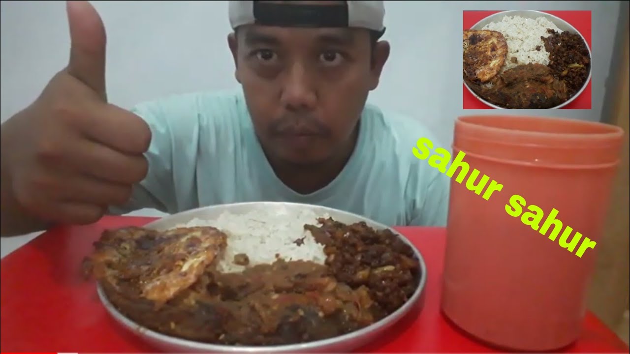 SAHUR HARI INI PECAK IKAN LELE + TELUR CEPLOK KECAP MANIS + TEMPE OREK / RASANYA JUWARA BENER
