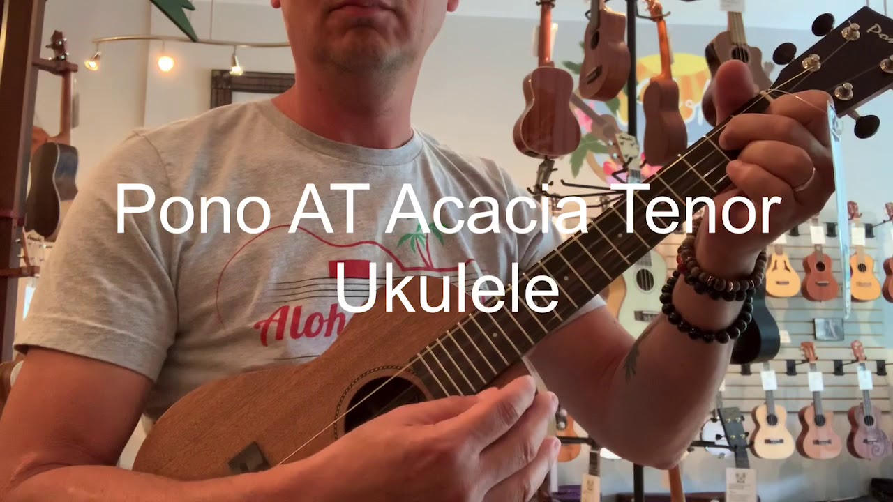 Pono AT Acacia Tenor Ukulele Demo at Aloha City Ukes
