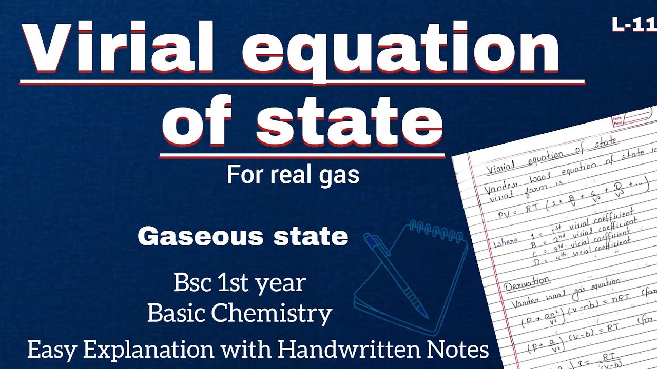 Virial Equation of State Explained Easily | Behavior of Real Gases | BSc Physical Chemistry