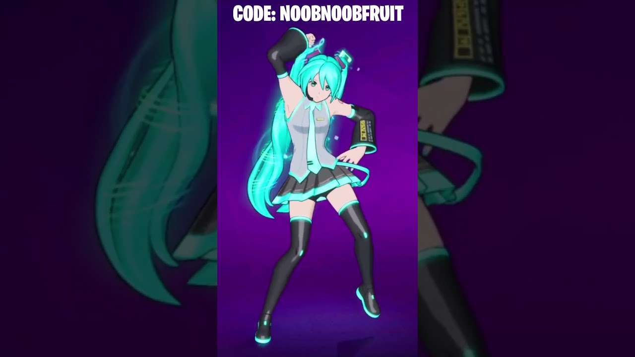 MONA LISA Emote Showcase ft. Hatsune Miku | Fortnite 