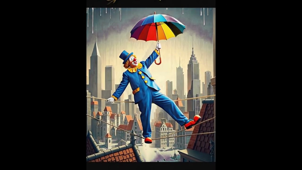 The First Clown Ballet Born From Imagination | 4K #GoldenAIEon #ClownAnimation #WhimsicalArt