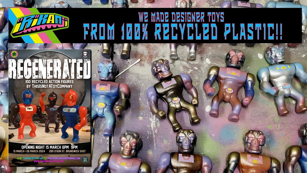 How we made 100% recycled plastic BLOWMOLDED TOYS!!