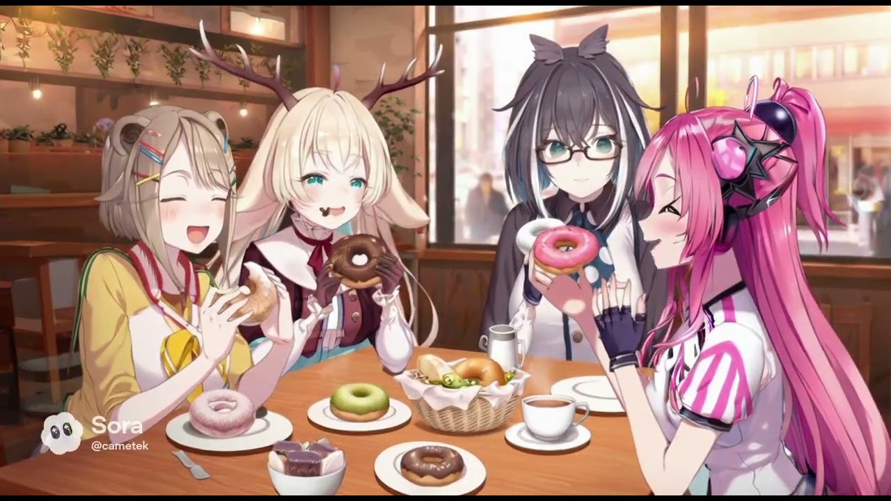 Best Friends Forever! EATING DONUTS