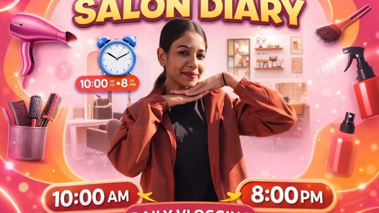   A Day at My Salon | Ghar Se Salon Tak Ka Safar | 