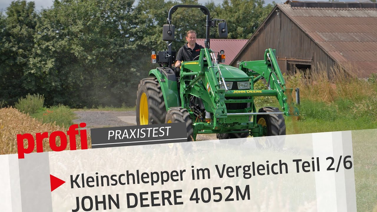 Kleinschlepper im Vergleich Teil 2/6: JOHN DEERE 4052M | profi #Praxistest