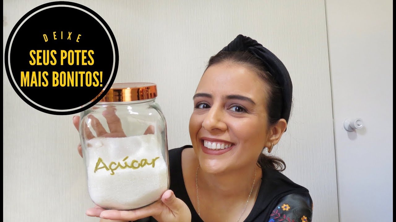 DIY + Dicas de organiza&ccedil;&atilde;o de potes de mantimento
