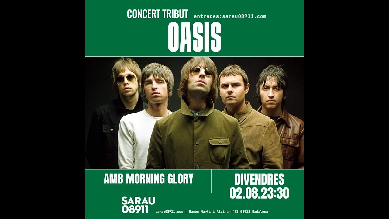 MORNING GLORY - STOP CRYING YOUR HEART OUT (original de/from OASIS) | 02/08/24 (en directo/live)