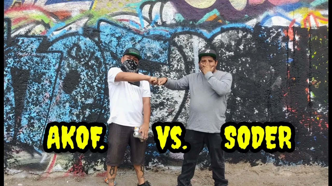 final batalla de b0mbas valle de Chalco -Akof vs Soder #graffiti