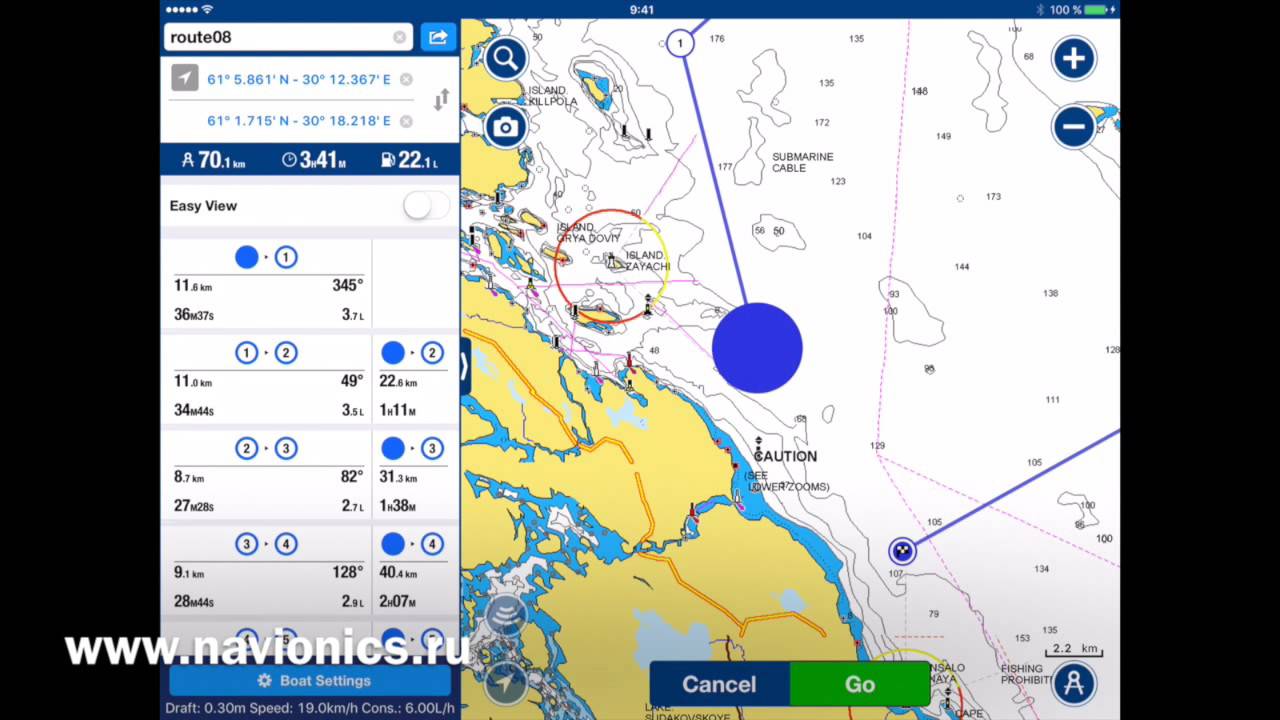 Navionics Boating Manual Route