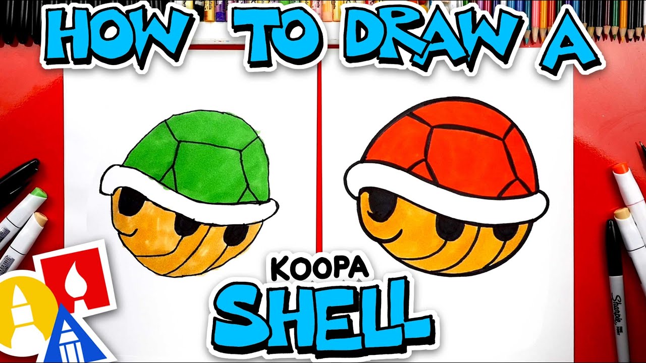 How To Draw A Koopa Shell From Mario