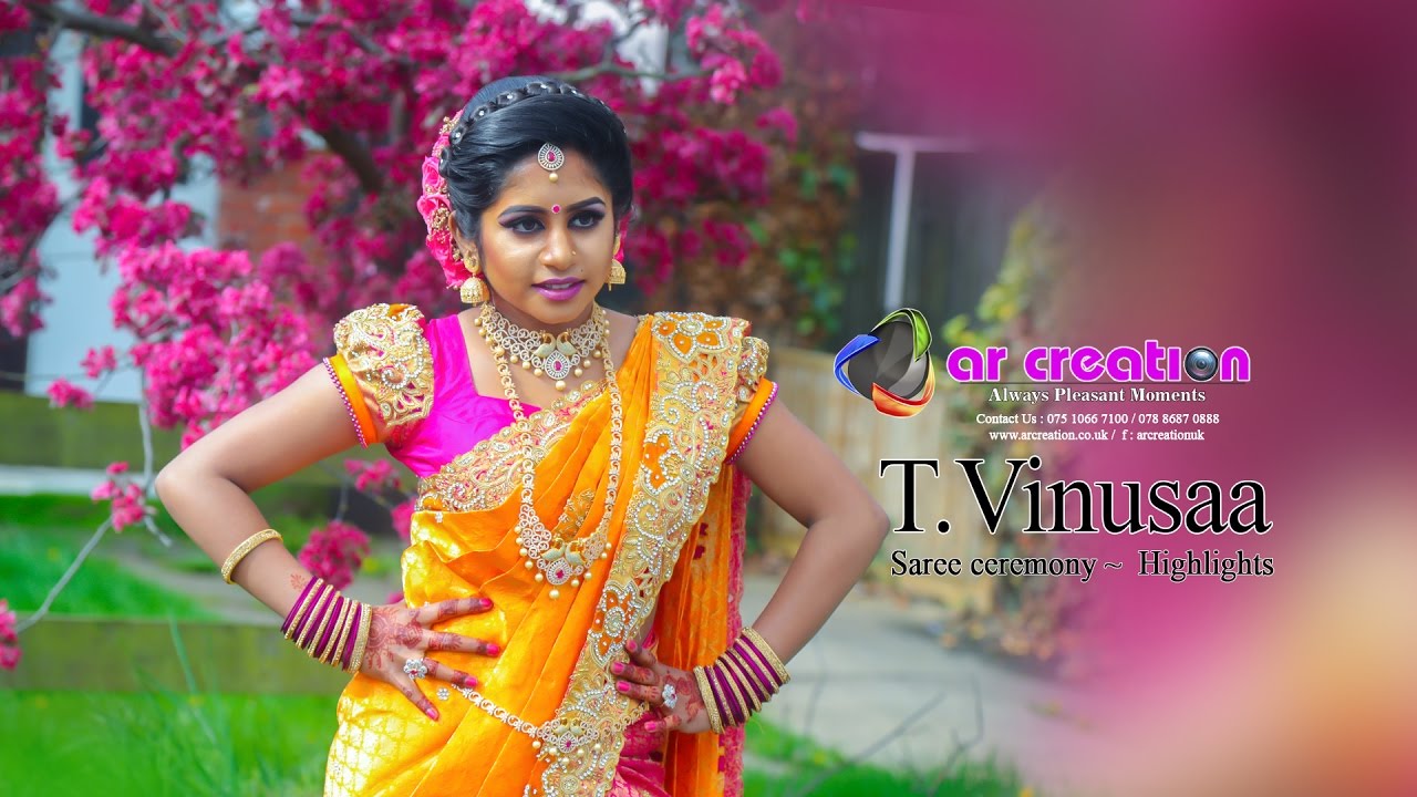 T.Vinusaa ~ Saree ceremony ~  Highlights