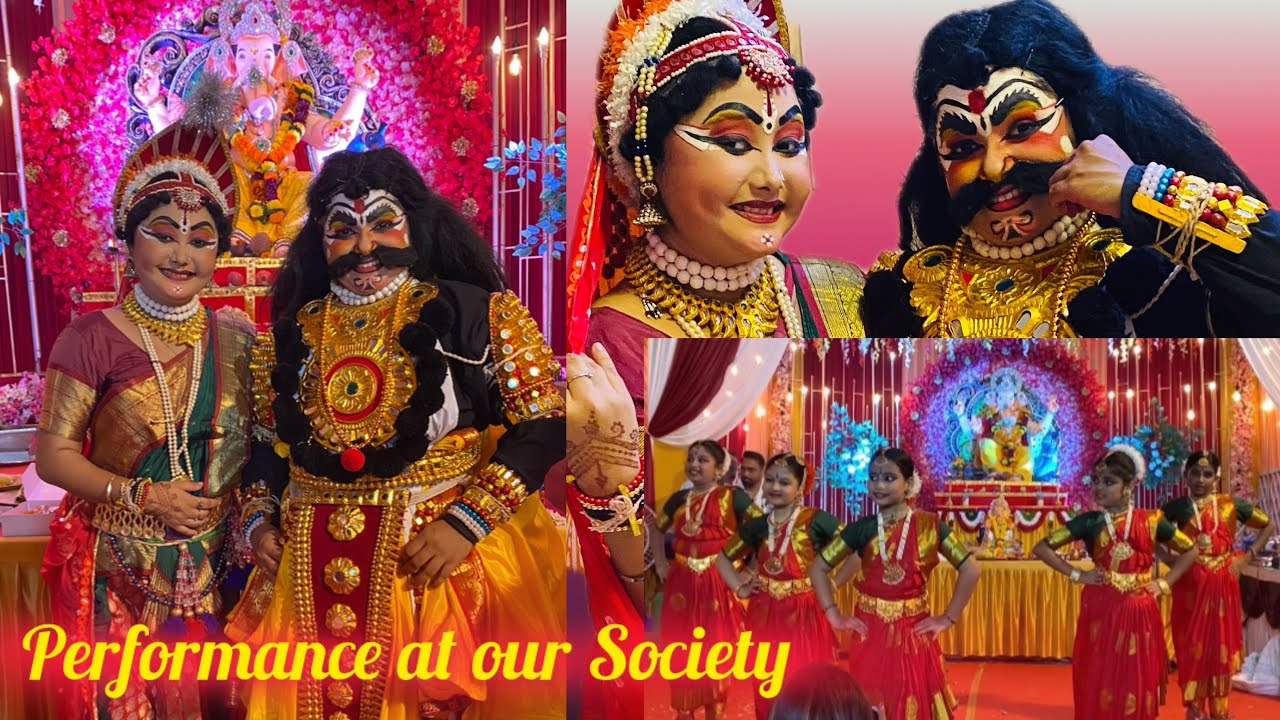 Performance at our Society for Ganesh Utsav | Ankita Naik | Sapna Thapa | Dance Vlog