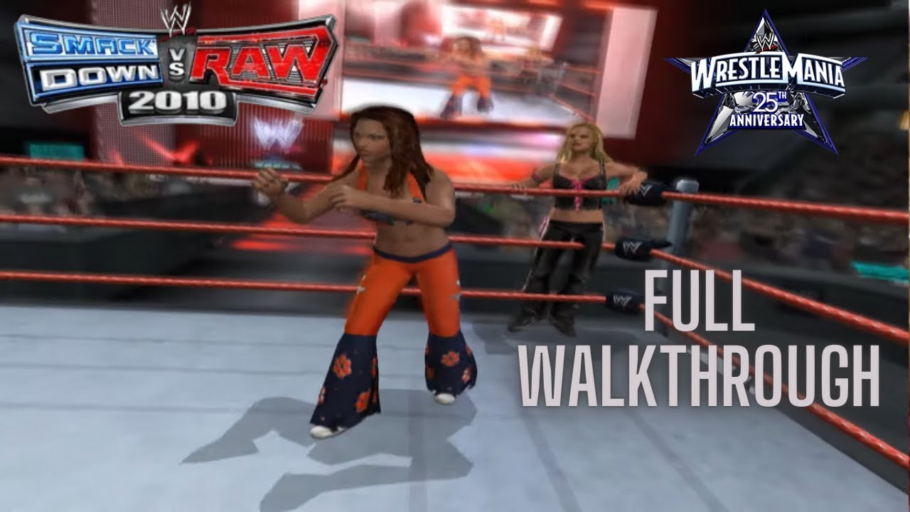 Mickie James' Road to Wrestlemania [WWE Smackdown vs Raw 2010] [Full Walkthrough] (PS2) (1080p)