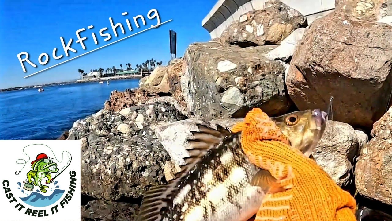 Fishing off the Rocks at Redondo Beach