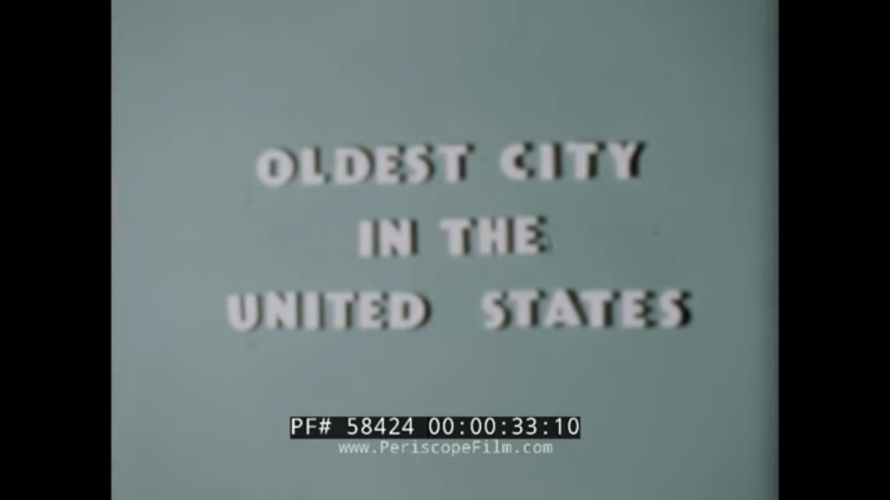 ST. AUGUSTINE FLORIDA  1950s TRAVEL FILM    CASTILLO DE SAN MARCOS   MARINE STUDIOS 58424