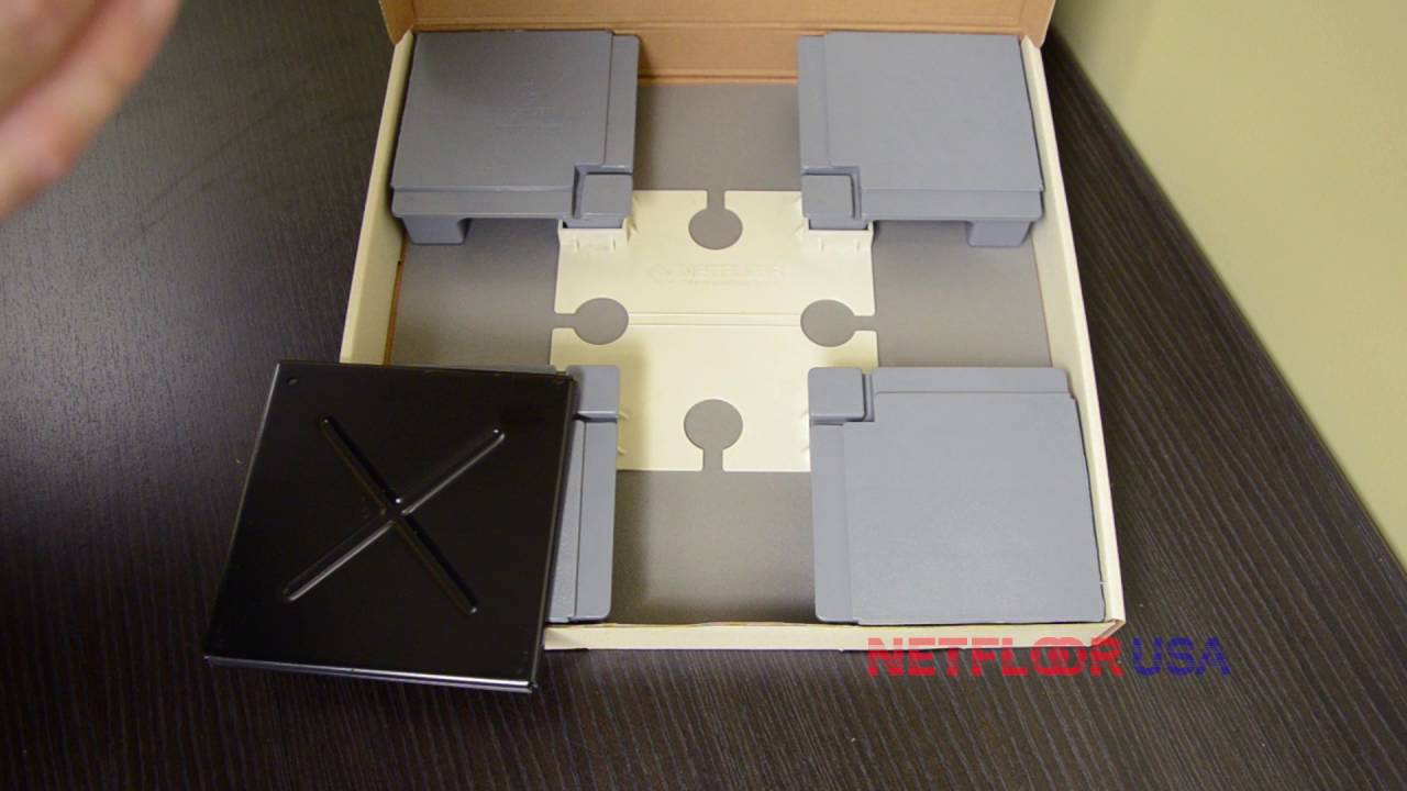 Cable Management Access Floor - What Does It Look Like? Netfloor USA Sample Box