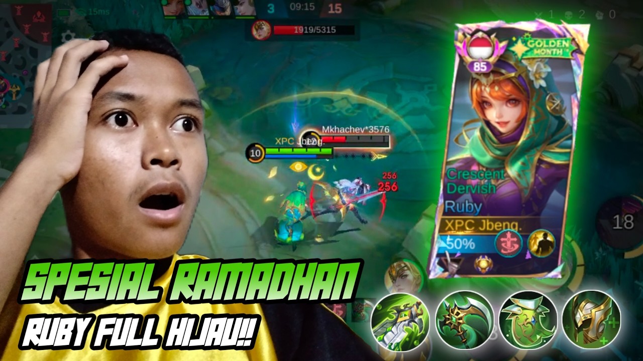 RAMADHAN KAREEM! 🌙 Challenge Ruby Full Hijau Spesial Ramadhan