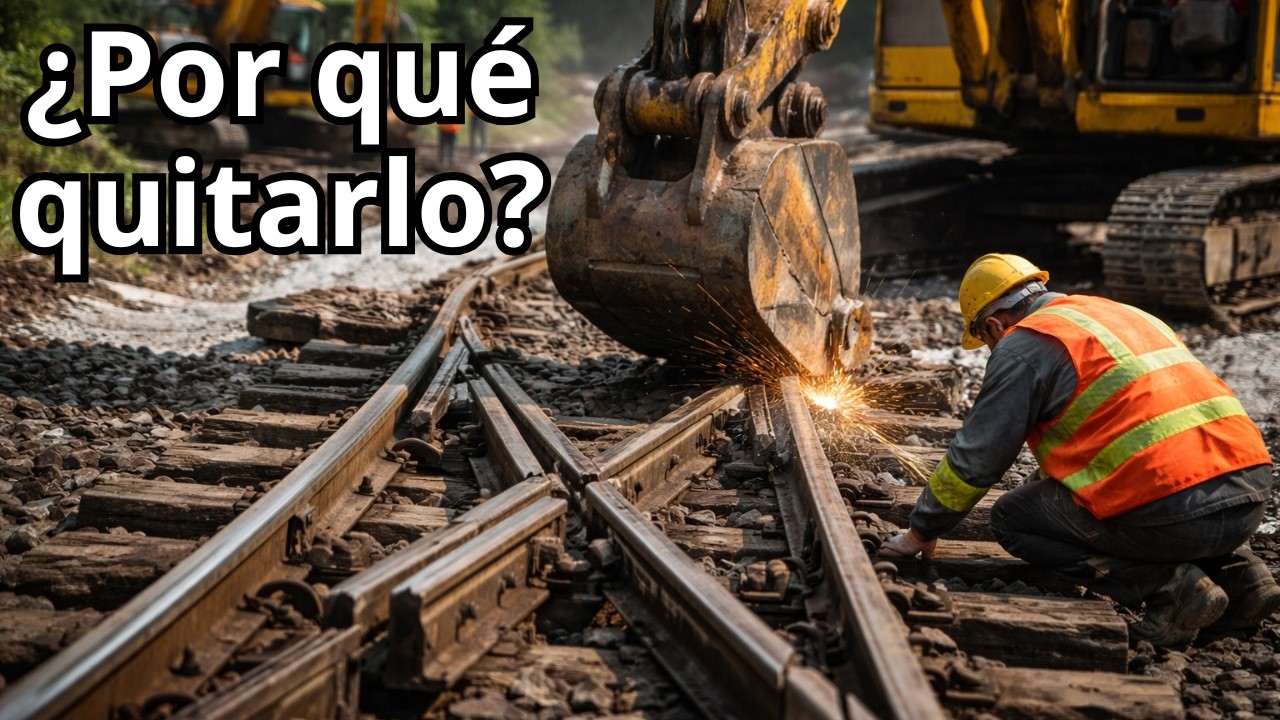 Reconstruyendo un cambio de vías del tren