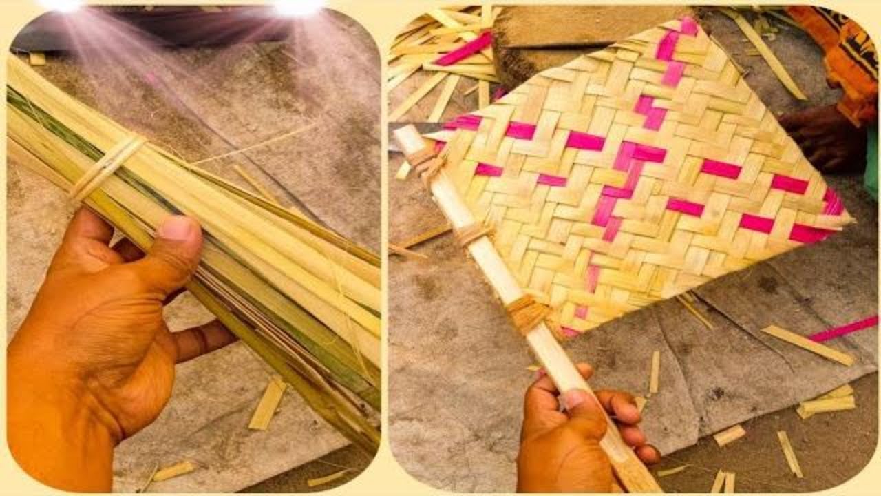 How to make hand crafted natural woven bamboo hand fan || Bamboo hand fan Making