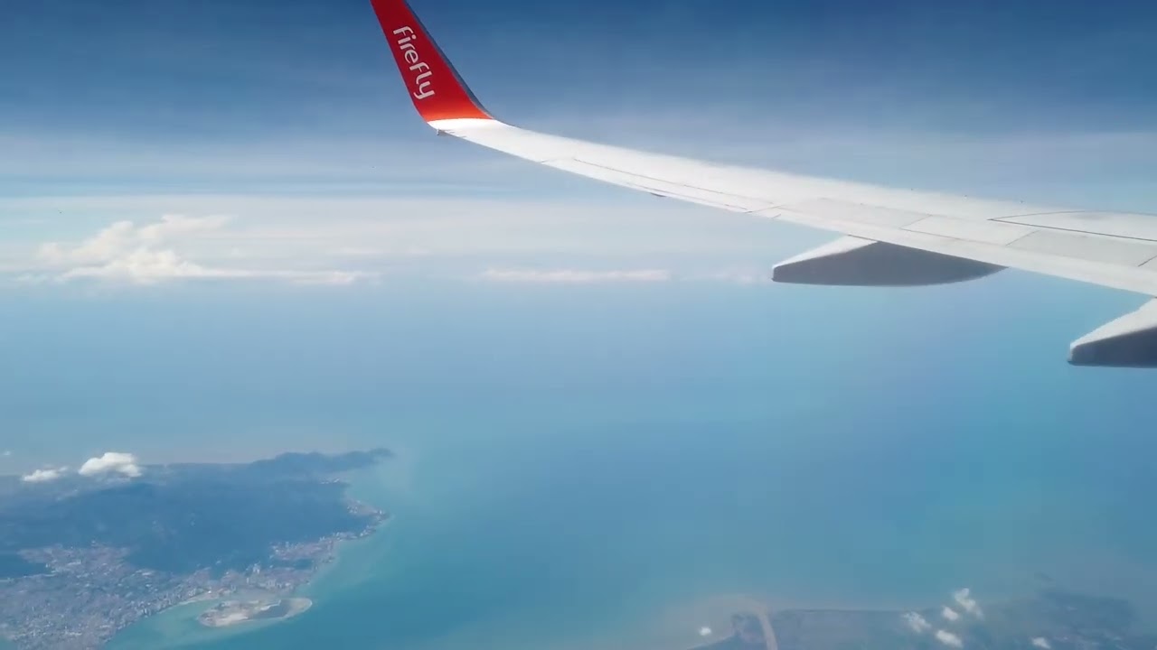 Firefly Airlines B737 flying over Penang Island | Malaysia