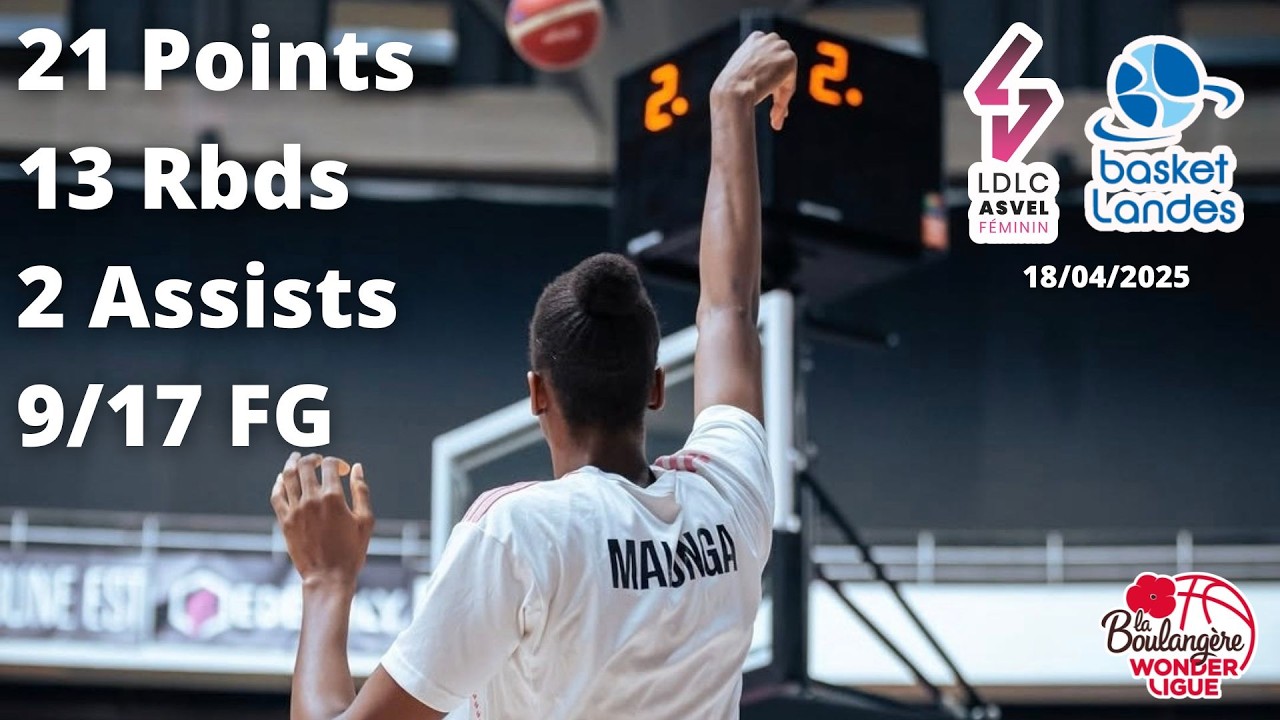 Dominique Malonga 21 Points vs Basket Landes - LFB Playoffs 2024-25