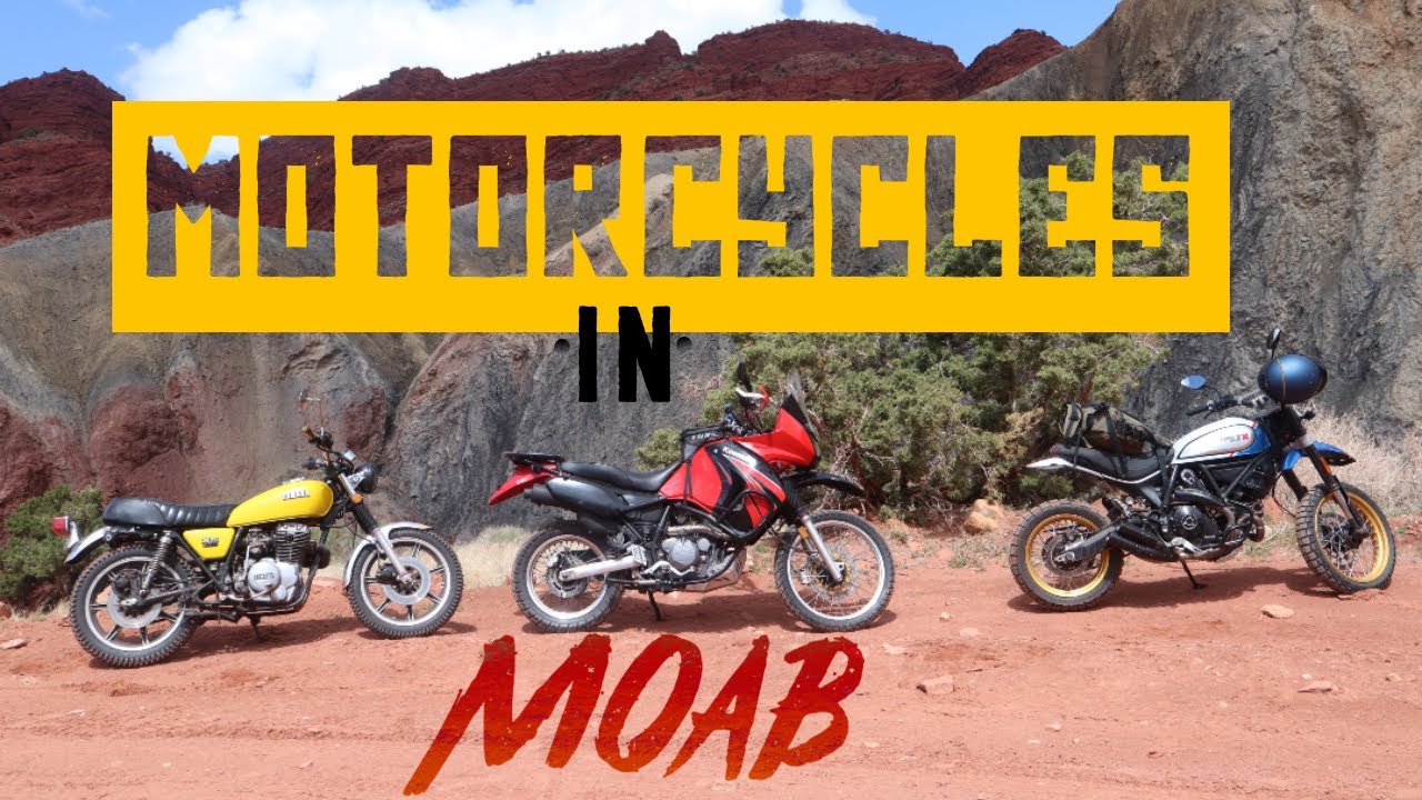 Motorcycles in Moab (Feature length film) 2021 Ducati Desert Sled, 1978 Yamaha XS400