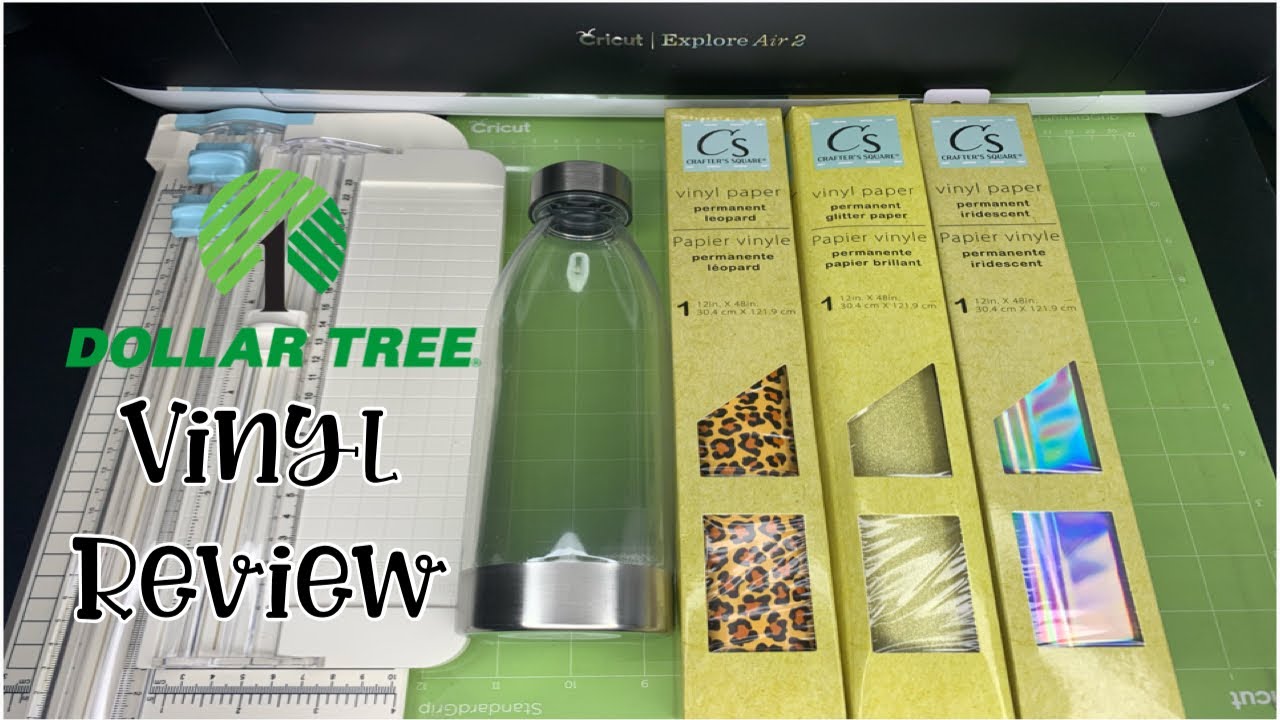 Dollar Tree Vinyl Testing & Review | Customized Water Bottle + Cricut Design Space Tutorial