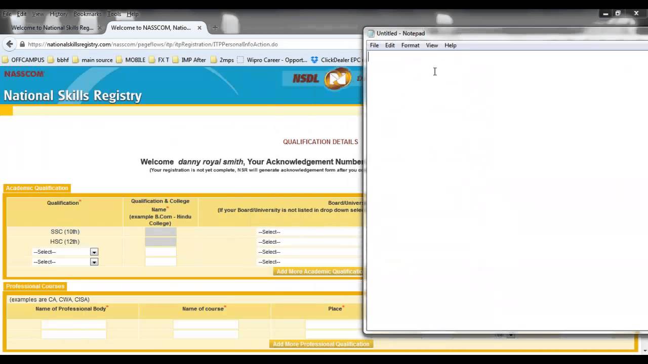 How to do NSR Registration