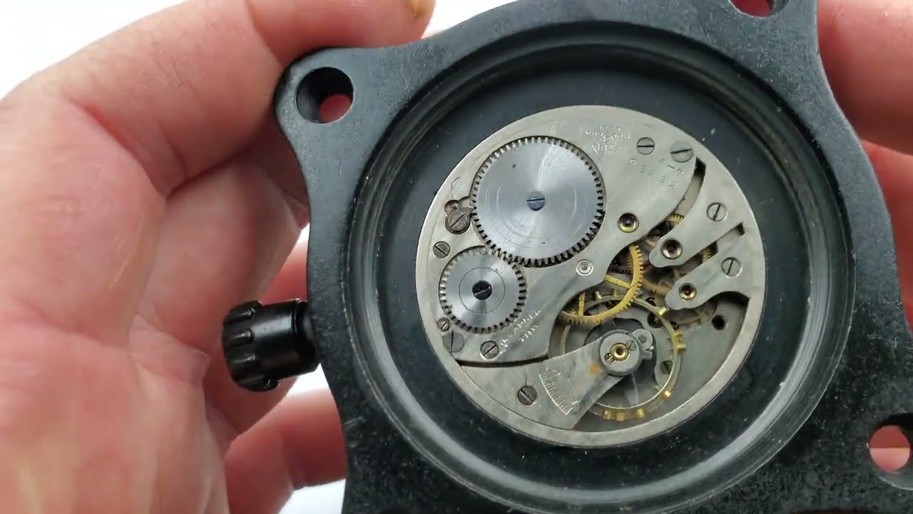 VERY RARE! 1 Gchz Mchz USSR Russian Soviet Military Tank Cockpit Clock #621829