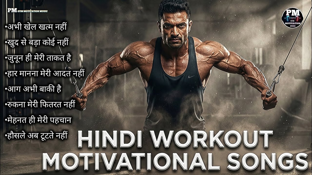 🔥 Hindi Workout Motivation Songs 💪 Power Boost Gym Music | Stay Strong 👊 Pm Gym Motivation 083