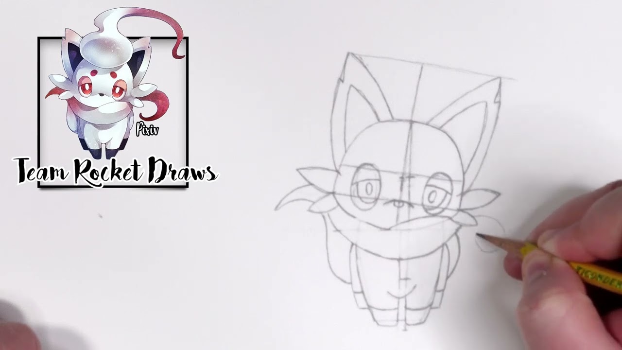 How To Draw Hisuian Zorua Step By Step
