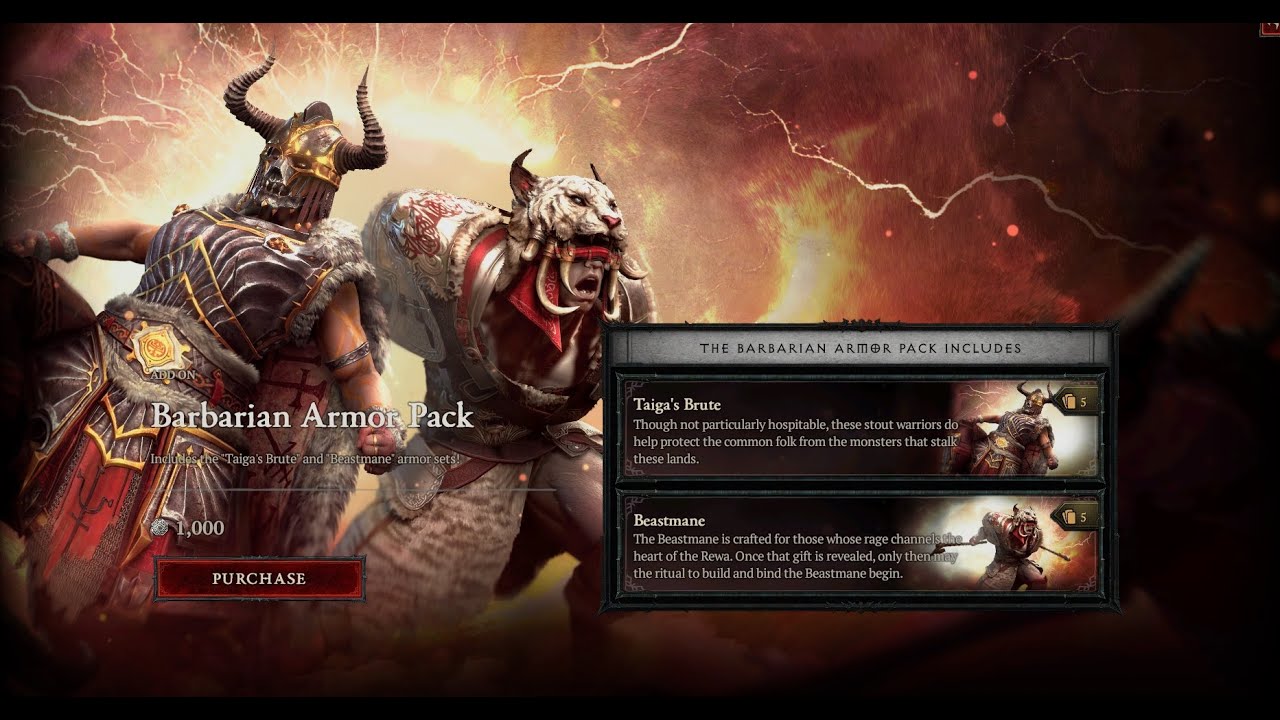 DIABLO 4: Great Discount Cosmetic Bundle for each Class