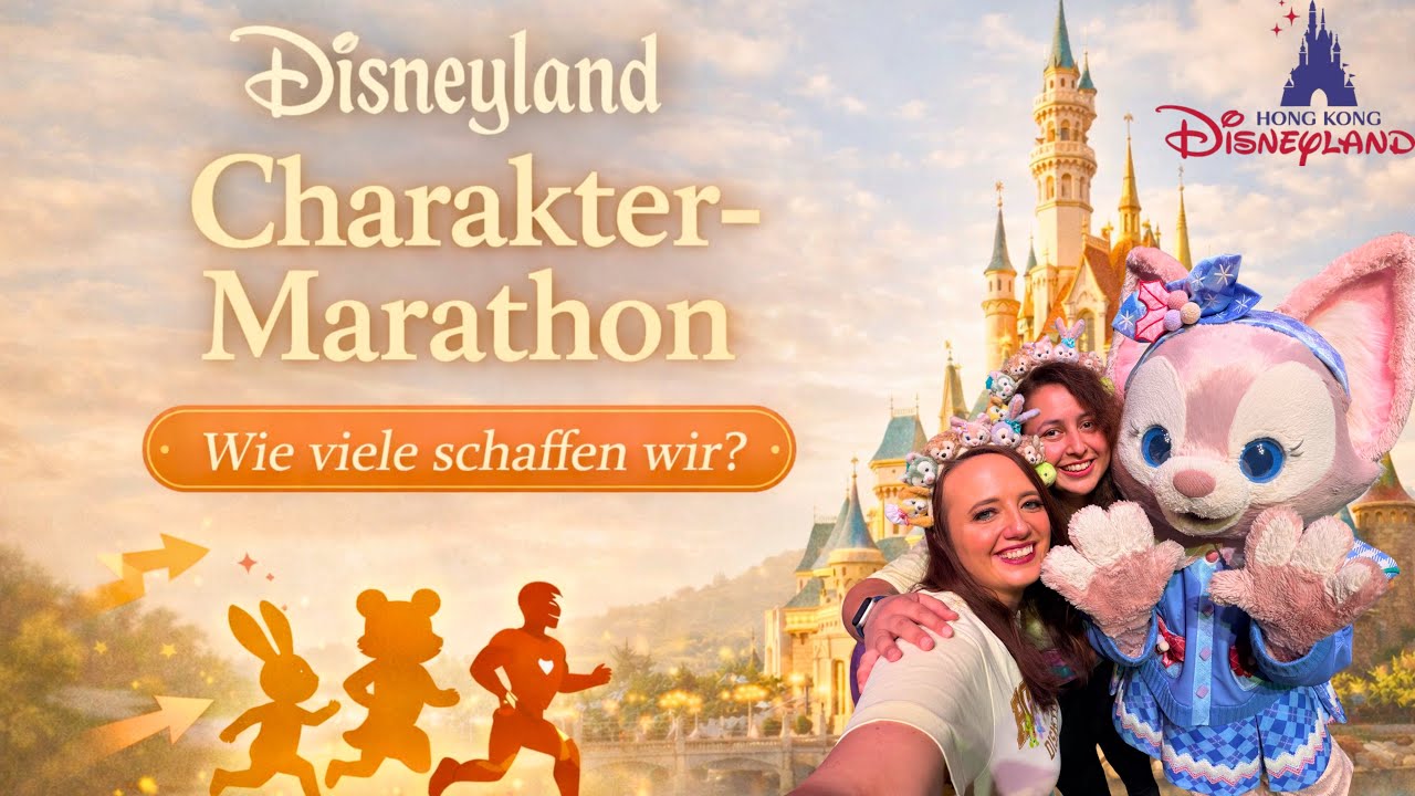 Charakter-Marathon in Hong Kong Disneyland – Wie viele schaffen wir?! 🏃‍♀️✨