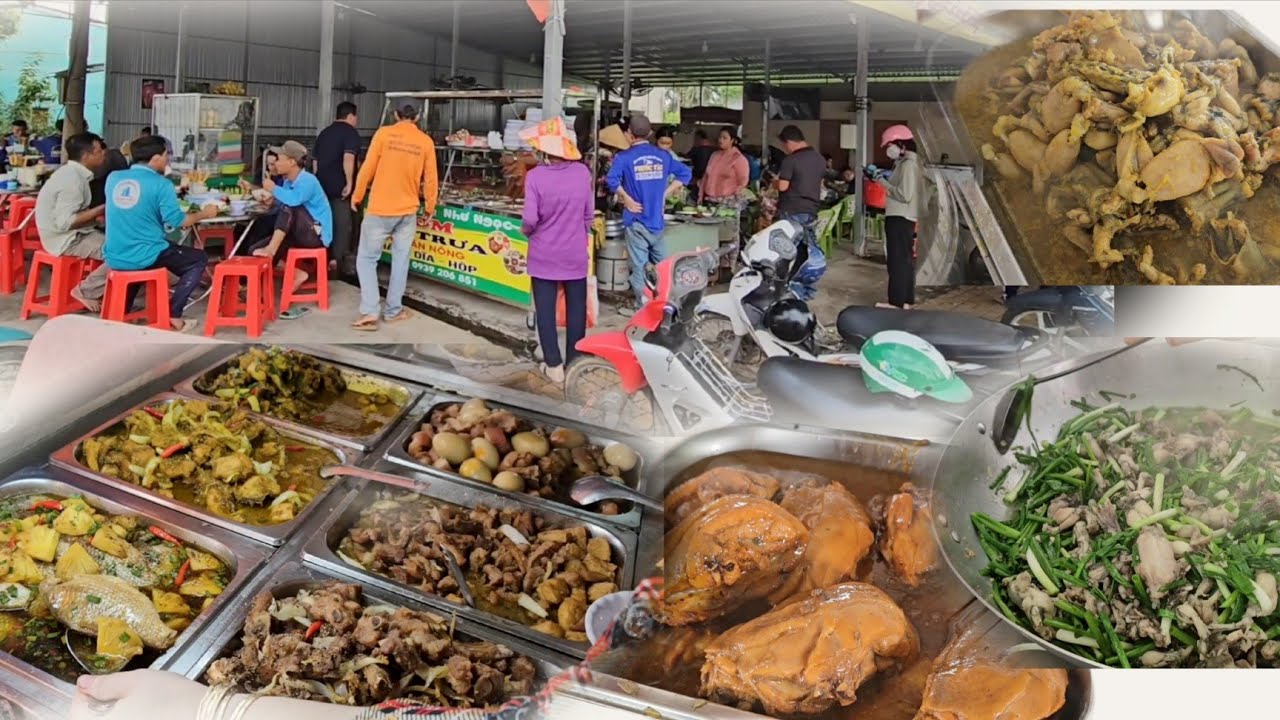 Cơm quê 25k cơm bao no rau, canh miễn phí
