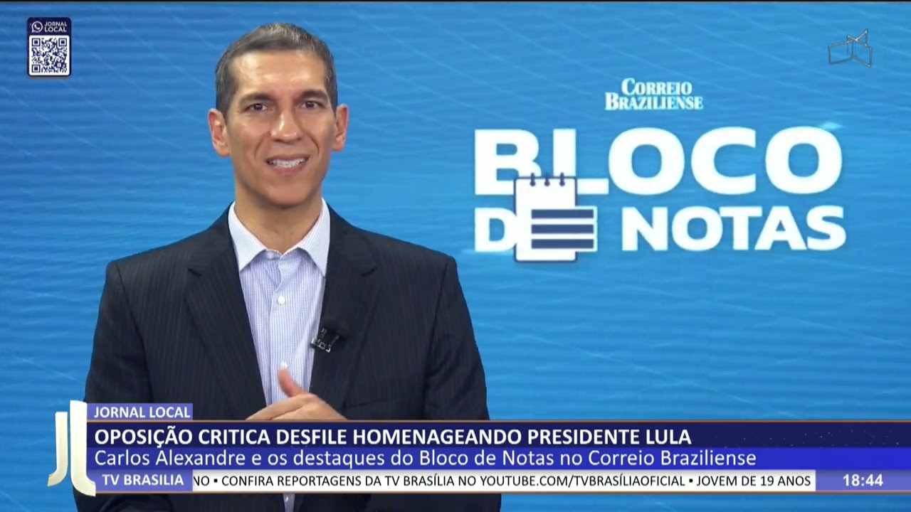 JL - Oposição critica desfile homenageando presidente Lula