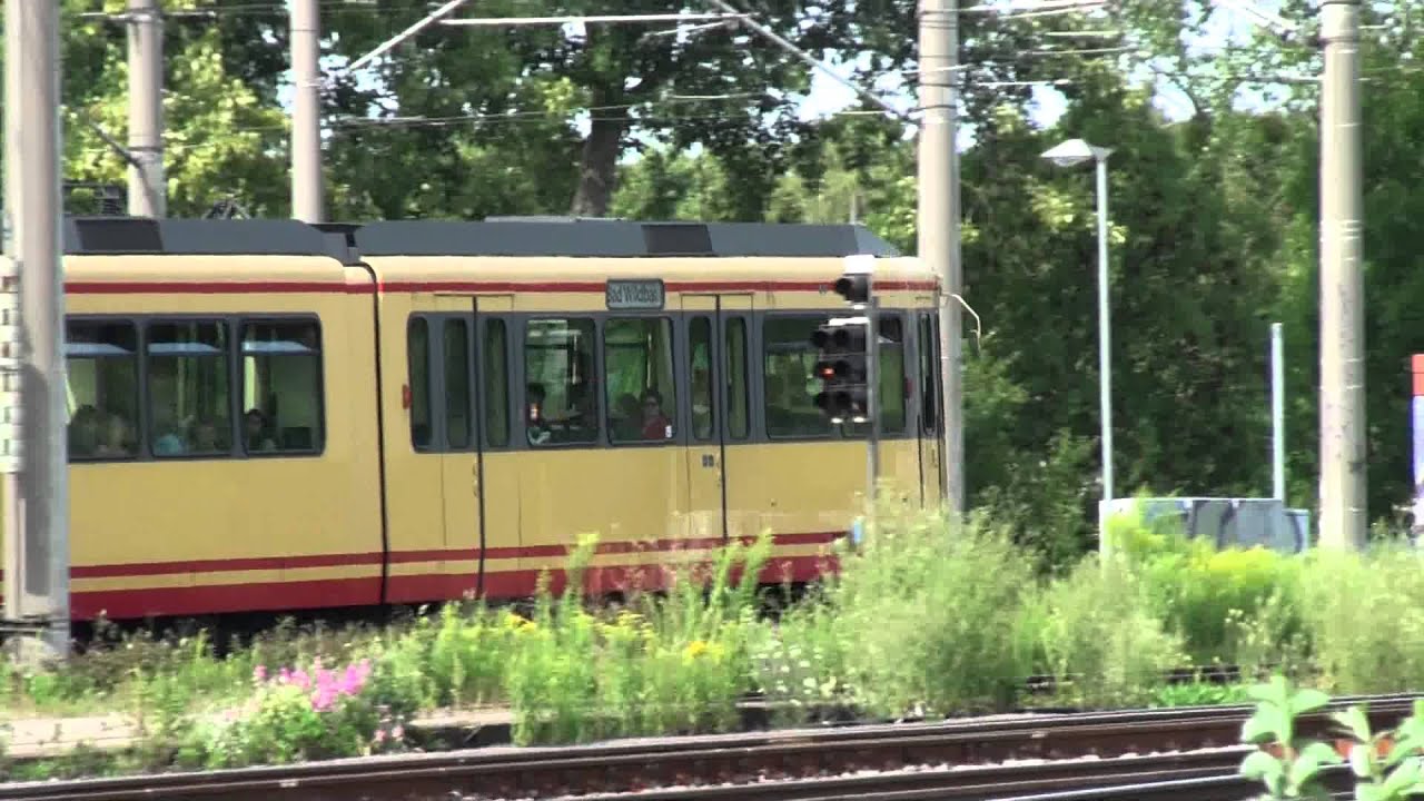 2011-07-16 [Stadtbahn Karlsruhe] Class GT8-100C/2Sy + Class GT8-100D/2Sy-M