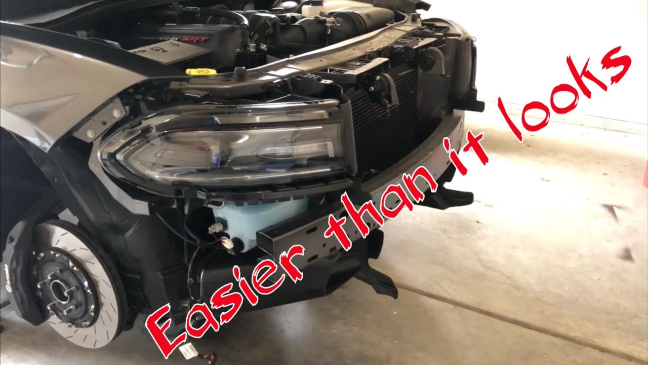 How to remove the front bumper on 2015 - 2022 dodge charger SRT Scatpack Hellcat.