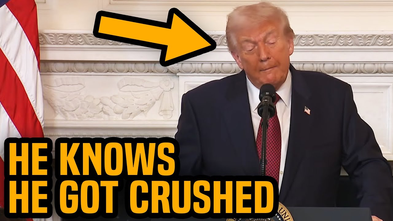 Trump REALIZES IT&rsquo;S OVER in depressed briefing