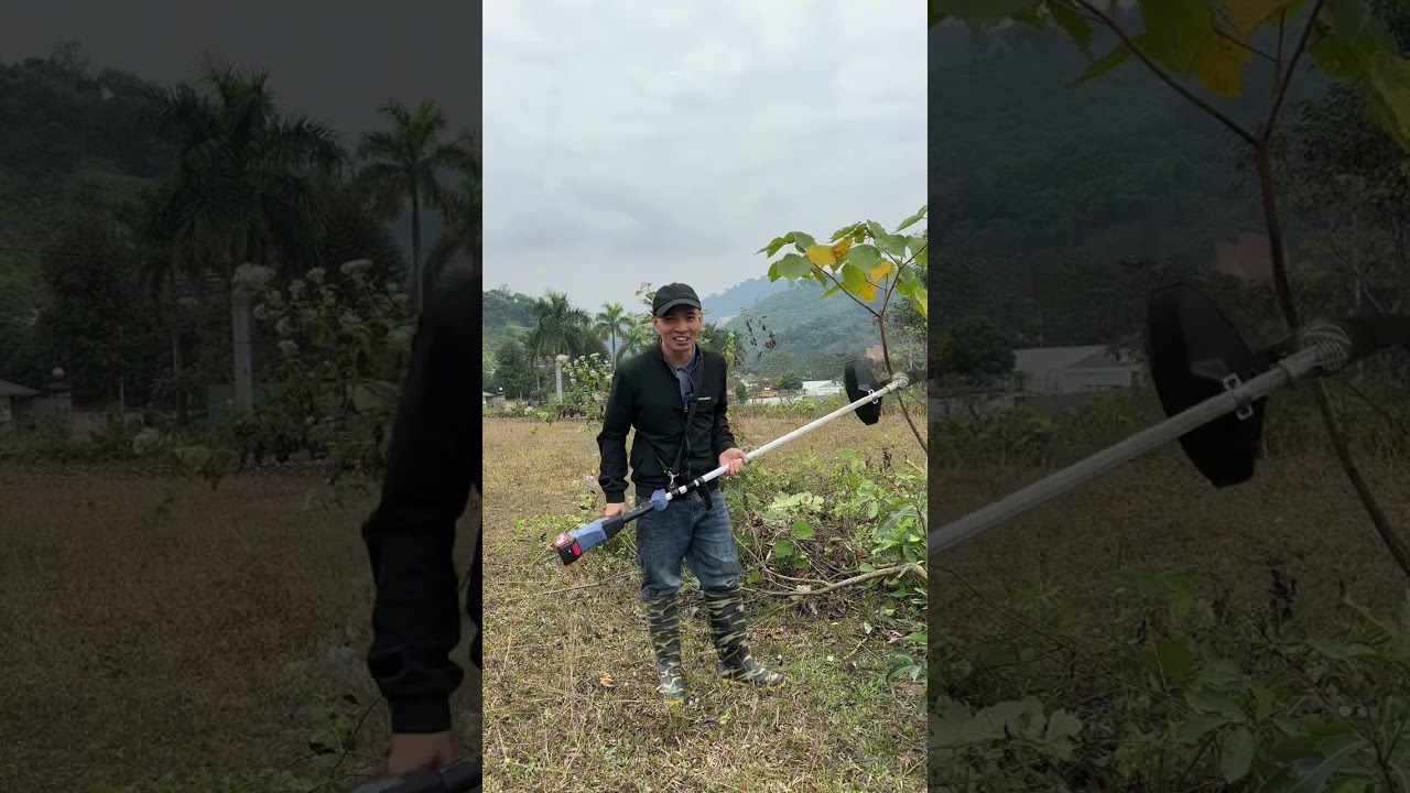 Máy cắt cỏ dùng pin yamasu siêu khủng