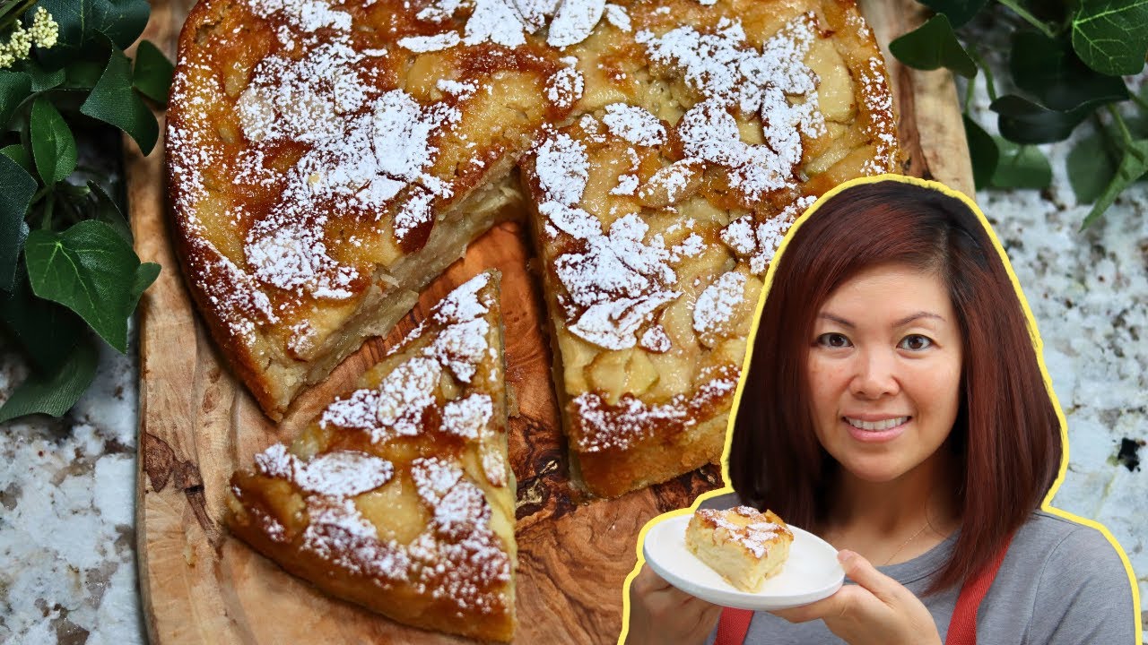 Amazing ALMOND APPLE CAKE you must try - Simple Fall bake