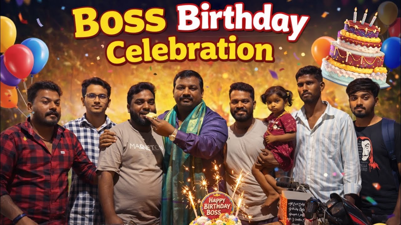 Boss Birthday Celebration 🥳 #birthday #birthdaycelebration #shoot 