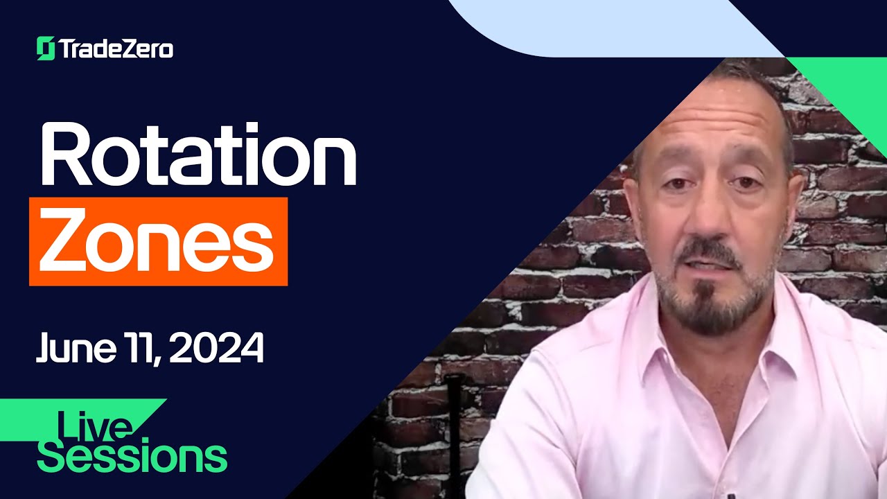 Rotation Zones & Trendlines (Part 1 of 5) | Bob Iaccino, TradeZero Live Sessions | June 11 2024