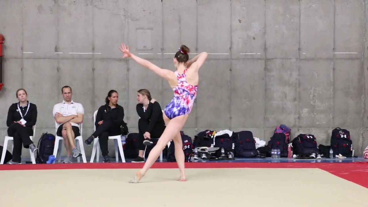 Jordan Bowers, USA - Floor Dance Through - 2018 Pacific Rim Championships