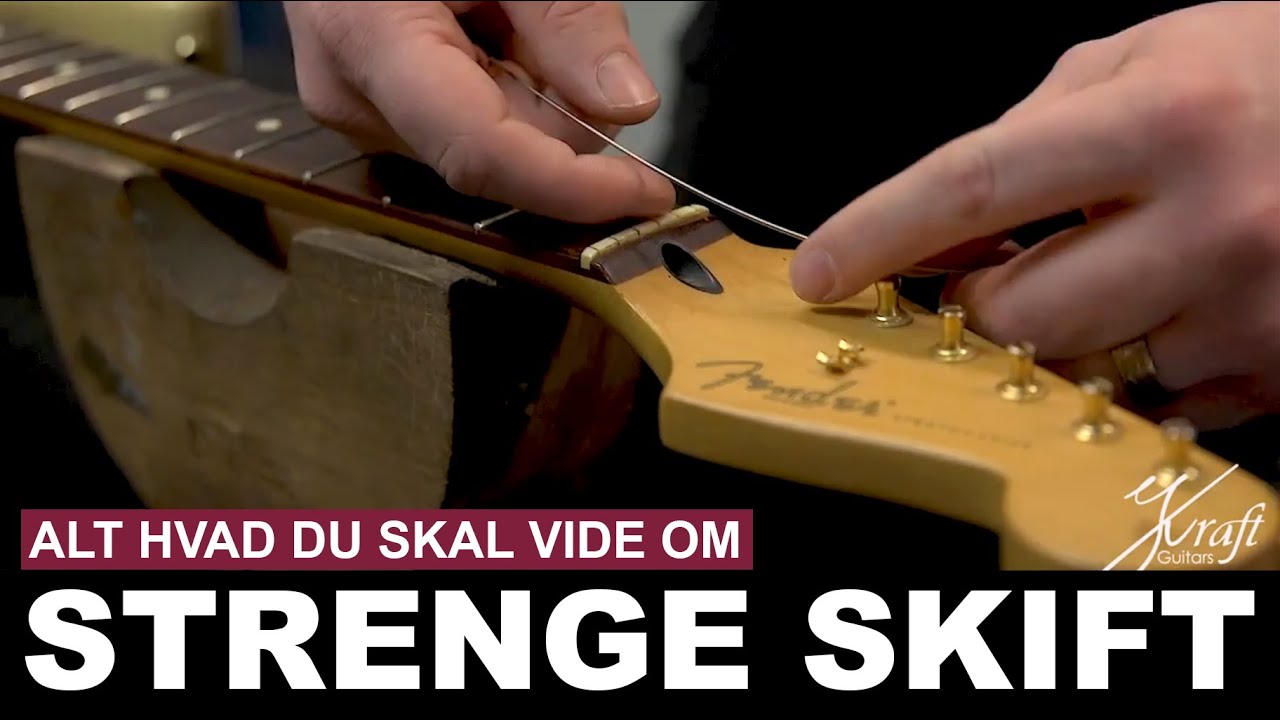 Strengeskift på guitar