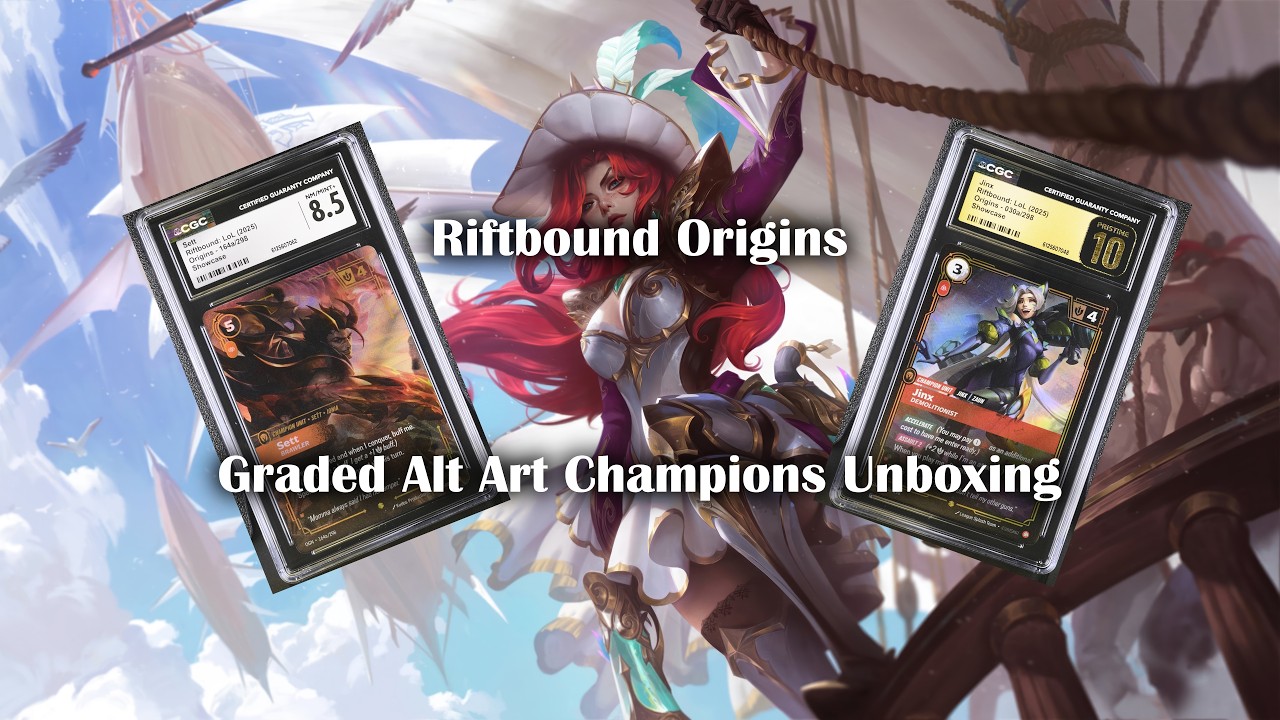 Graded Alt Art Champions Unboxing! - Riftbound Origins