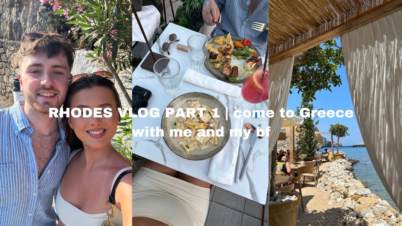 RHODES VLOG PART 1 | come to Greece with me and my bf